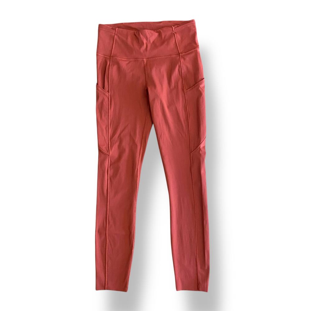 Lululemon Athletica Pocket High-Rise Cropped Leggings Womens Size 6‎
